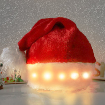 Decorative Plush Luminous Led Christmas Hat