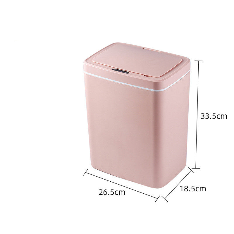 A New Generation Of Smart Induction Household Kick Mute Lid Trash Can