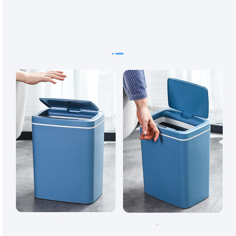 A New Generation Of Smart Induction Household Kick Mute Lid Trash Can