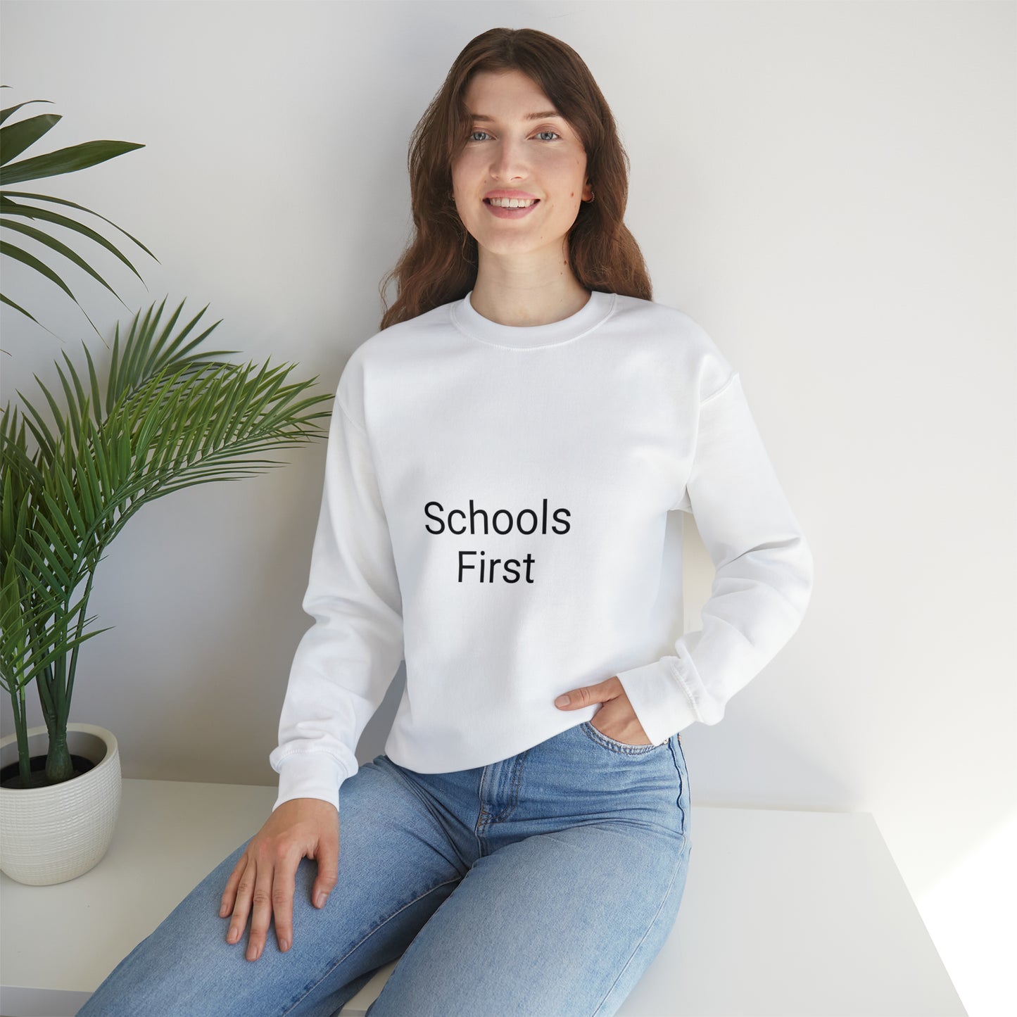 Schools First in Swansea Unisex Heavy Blend™ Crewneck Sweatshirt