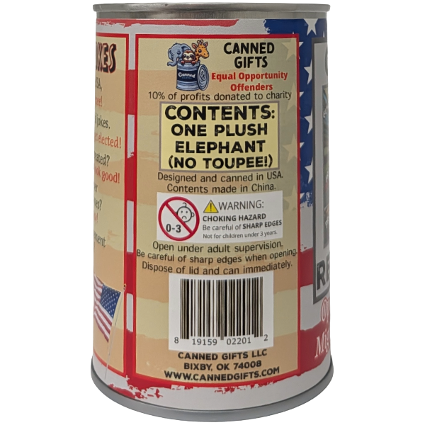 Canned Republican - Funny Political Trump MAGA 2024 Can: Regular Lid