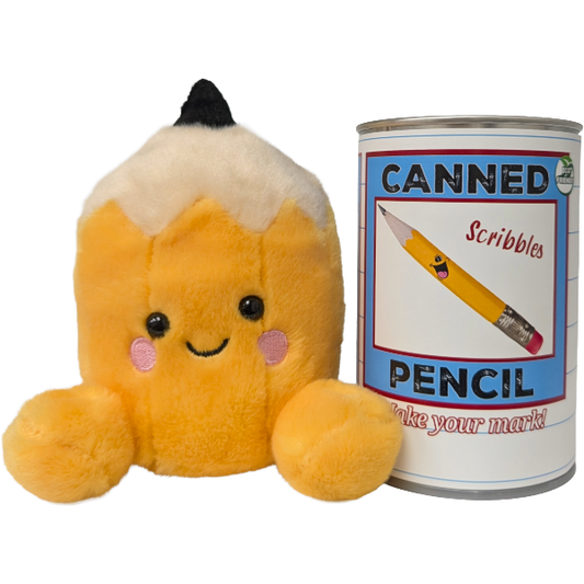 Canned Pencil - Teacher School Gift in a Can w/Funny Jokes: Foil Lid