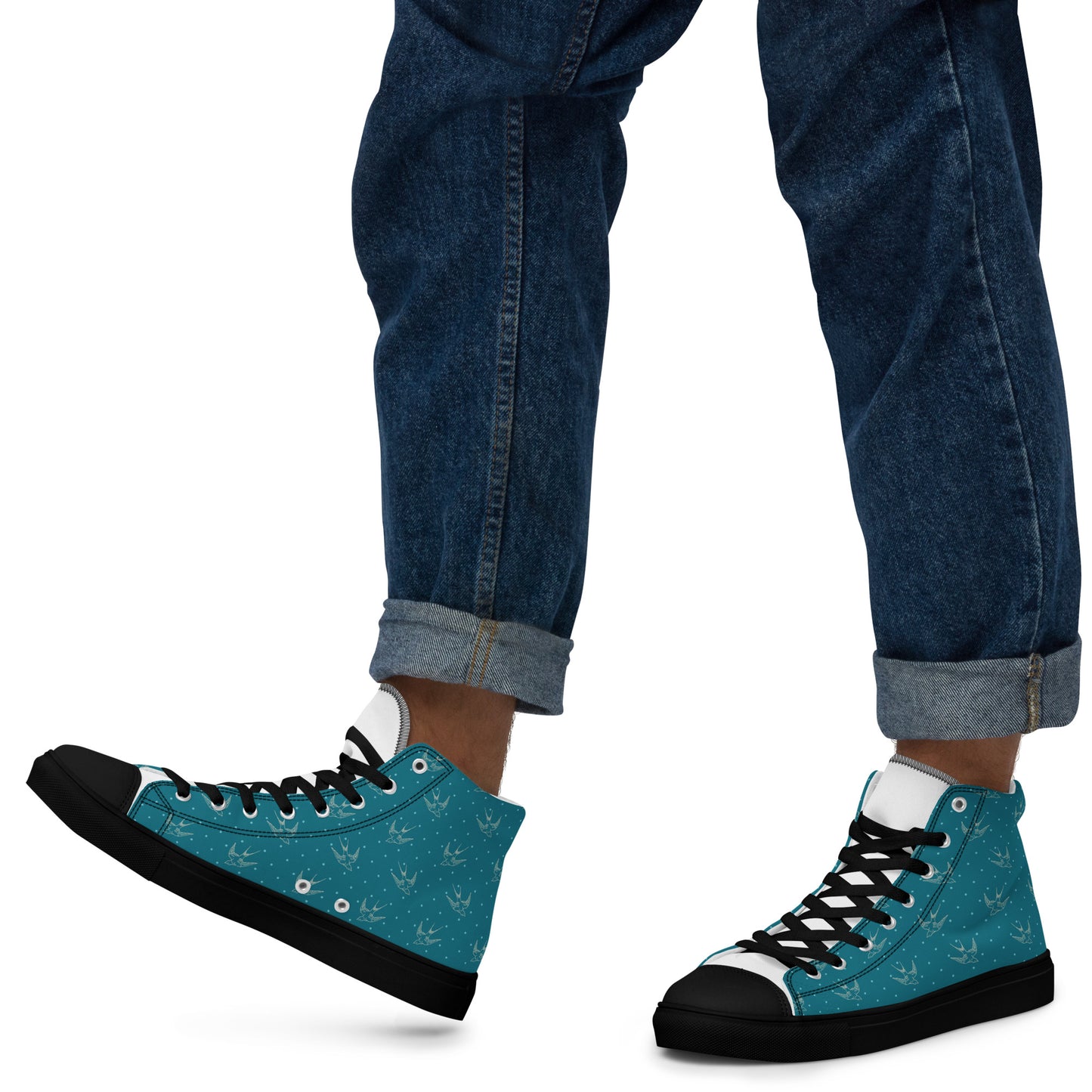 Men’s high top canvas shoes