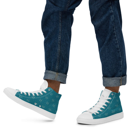 Men’s high top canvas shoes