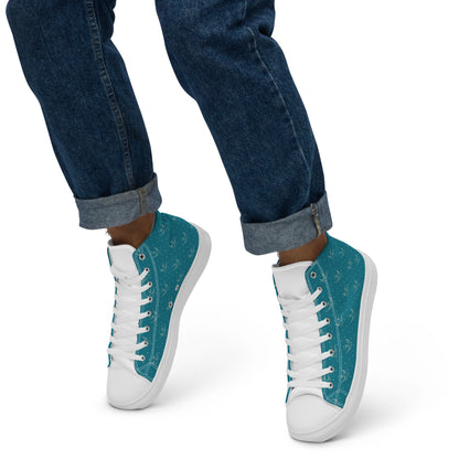 Men’s high top canvas shoes